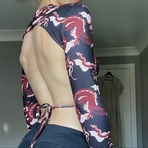 Backless long sleeve